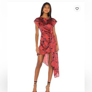 l'academie dress - asymmetrical cut, beautiful floral design